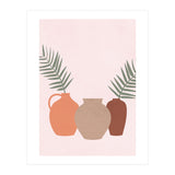Palm Leaves Pottery Minimal Boho (Print Only) thumbnail