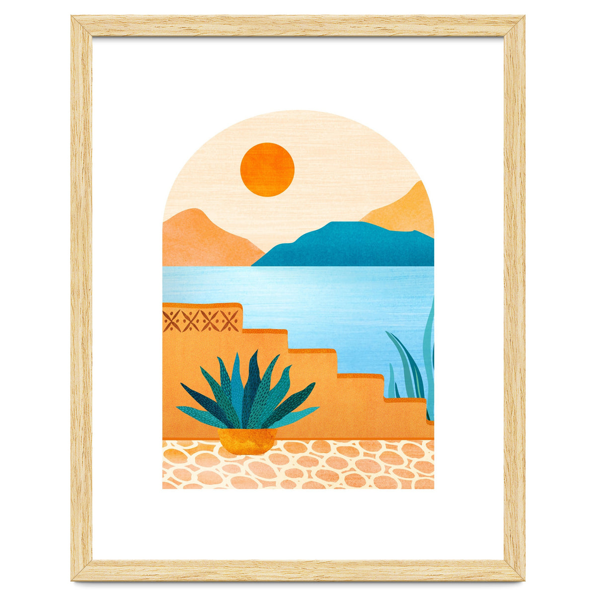 Desert Oasis Landscape