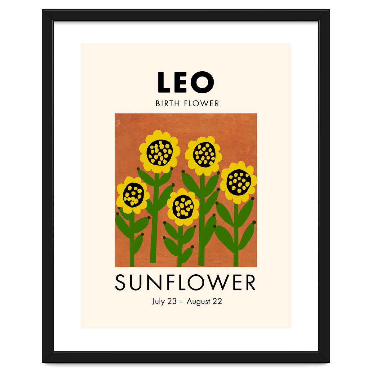 Leo Birth Flower Sunflower