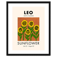 Leo Birth Flower Sunflower