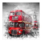 Graphic Art LONDON WESTMINSTER Red Buses (Print Only) thumbnail