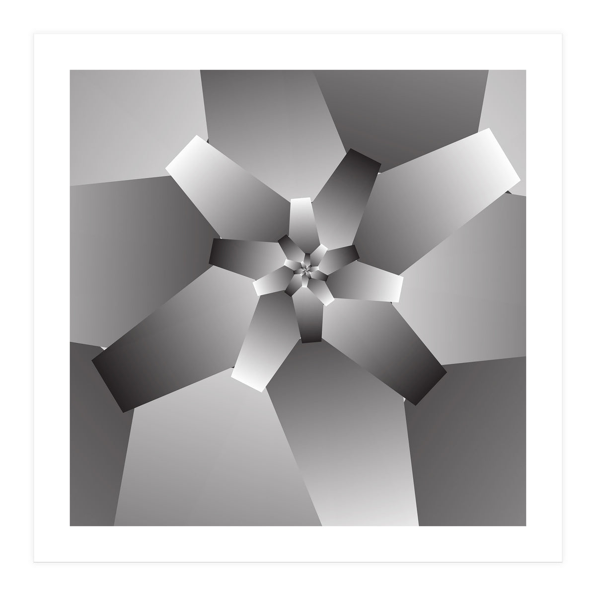 Monochrome Flower  (Print Only)