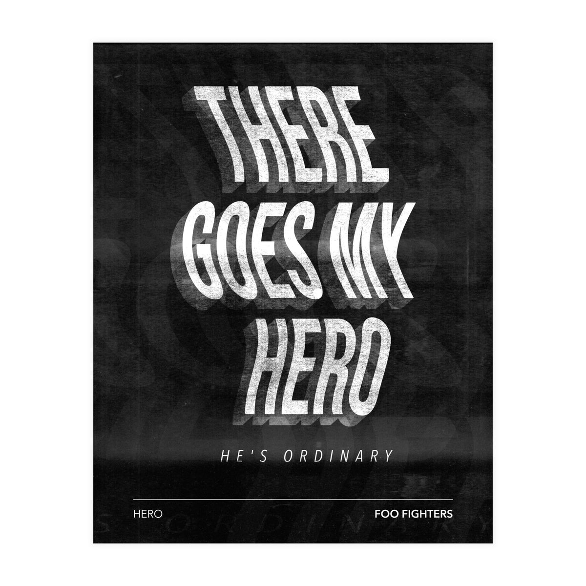 Foo Fighters - Hero (Print Only)
