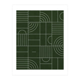 My Favorite Geometric Patterns No.24 - Deep Green (Print Only) thumbnail