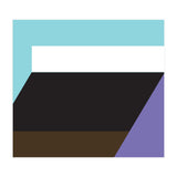 Geometric Shapes No. 34 - purple, blue & black (Print Only) thumbnail