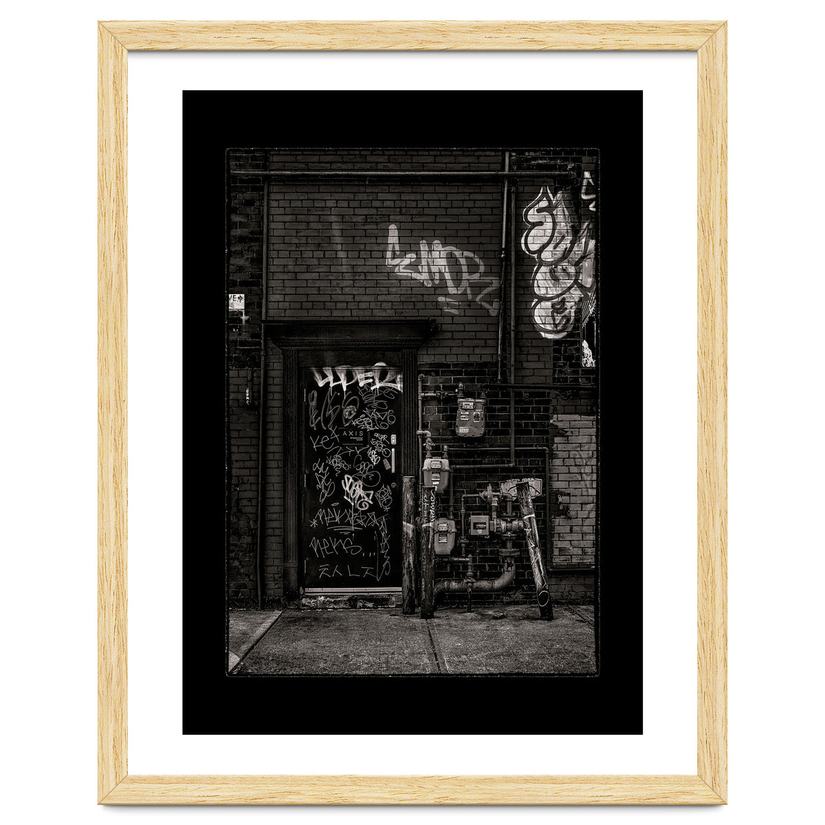 Alleyway Pipes No 4 with Border