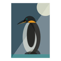Mid Century Geometric Penguin (Print Only)