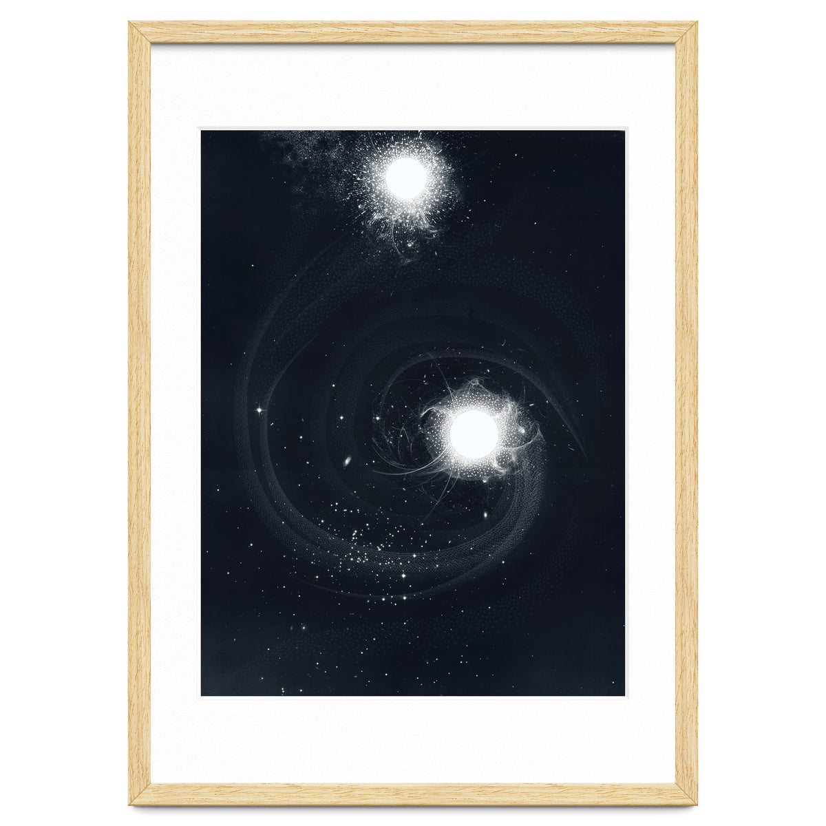 Vintage Cosmos: Double Spiral Nebula