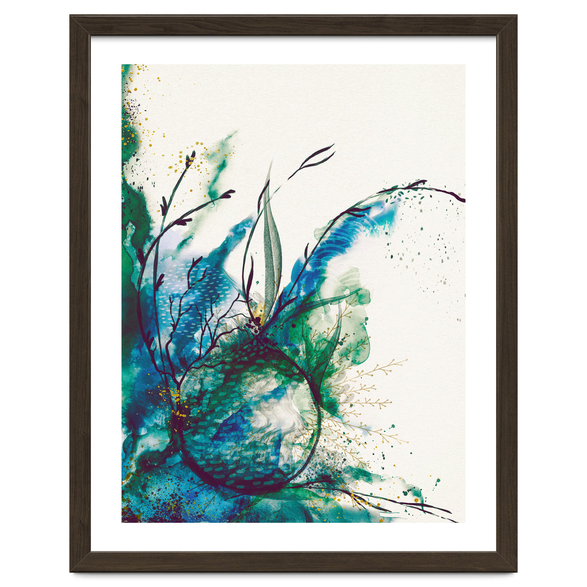 Abstract Sea Watercolour