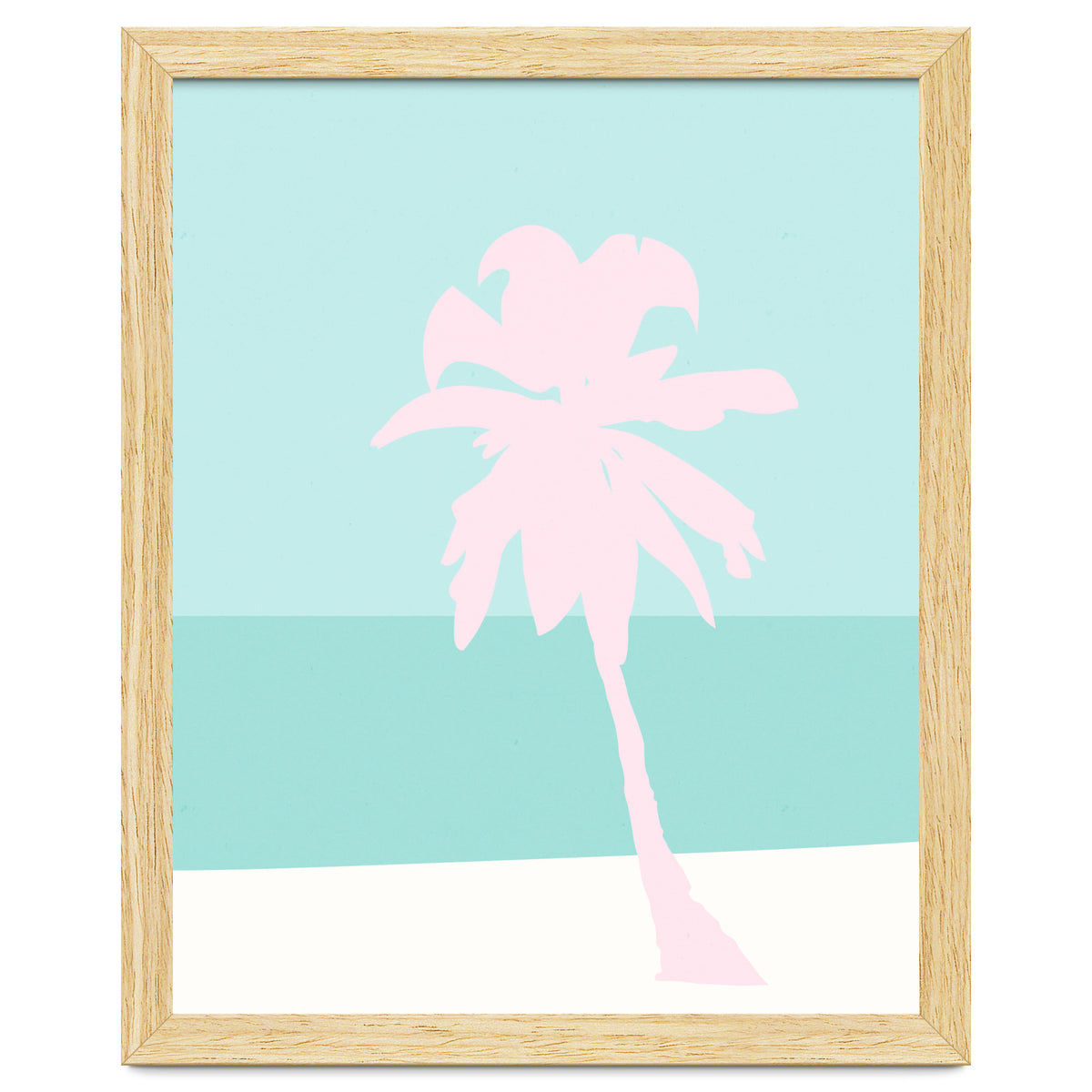 Minimal Palm Tree - Turquoise Coast