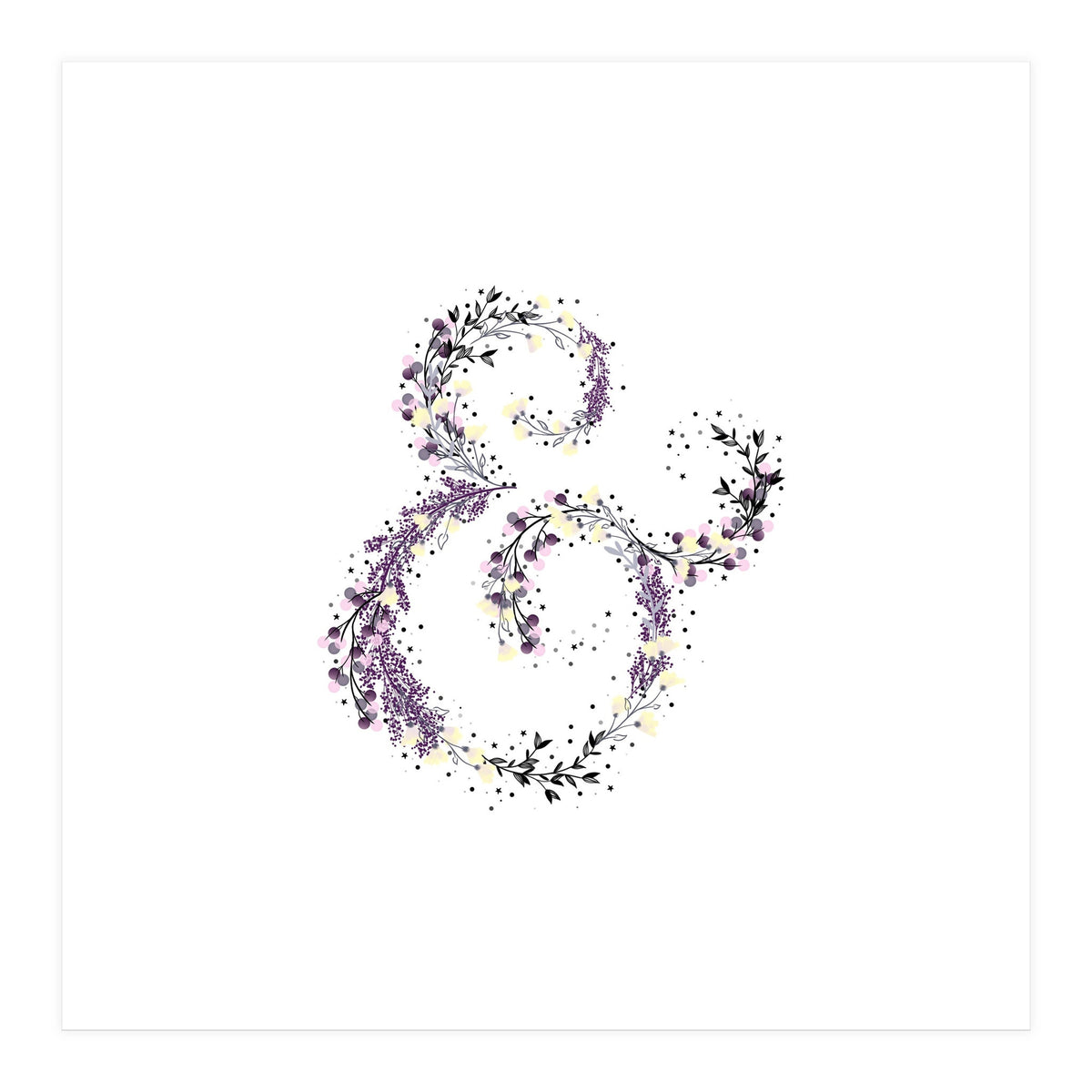 Floral Ampersand (Print Only)