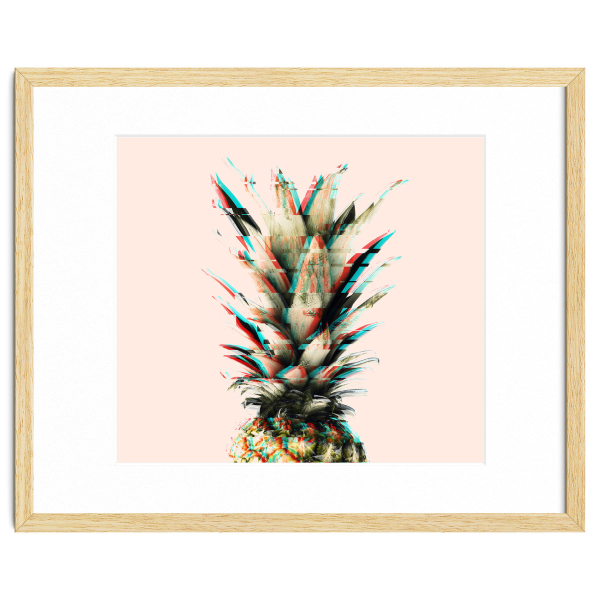 Glitch pineapple pink