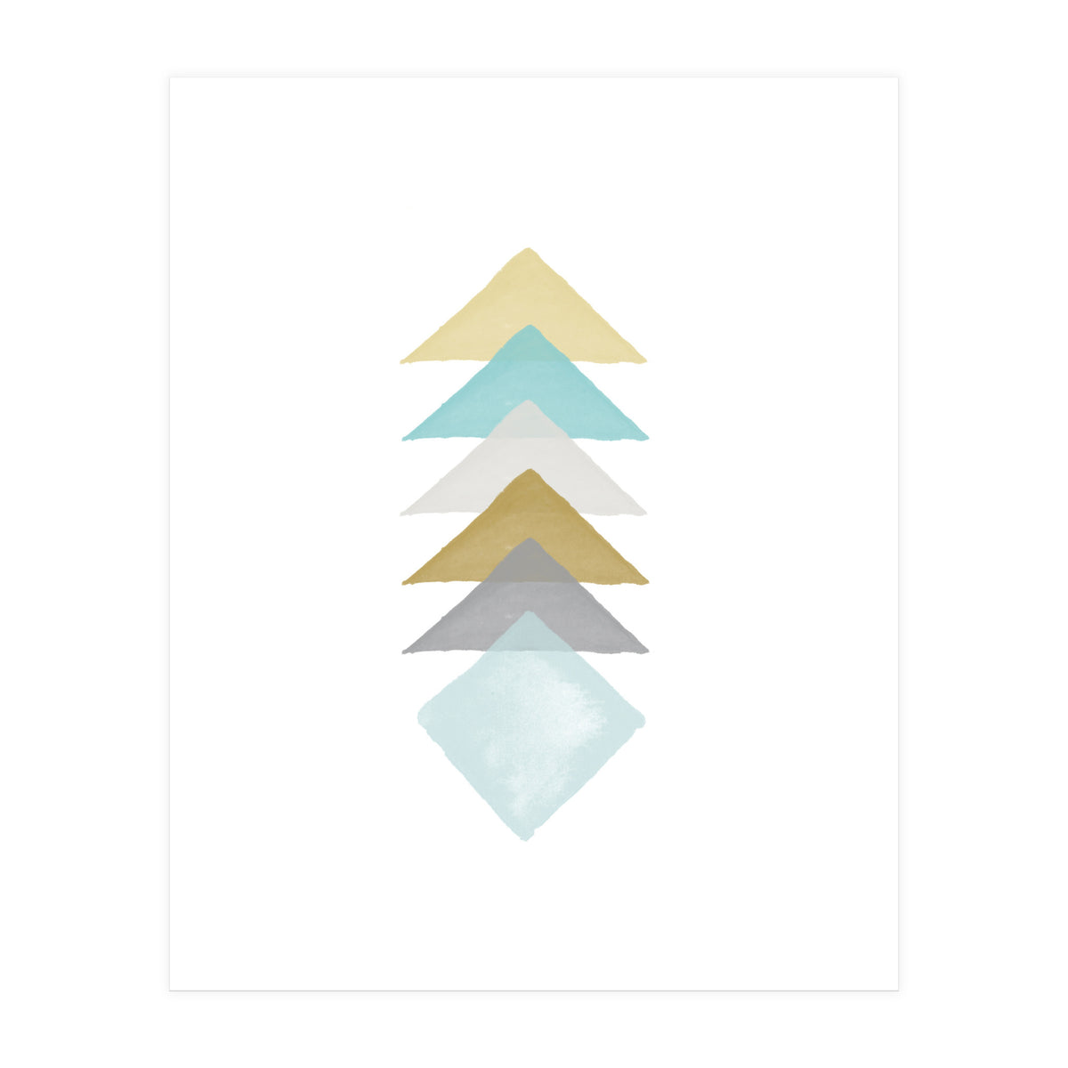 Watercolor Triangles (Print Only)