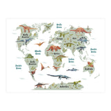Dinosaur World Map  (Print Only) thumbnail