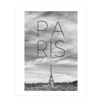 PARIS Eiffel Tower | Text & Skyline (Print Only)