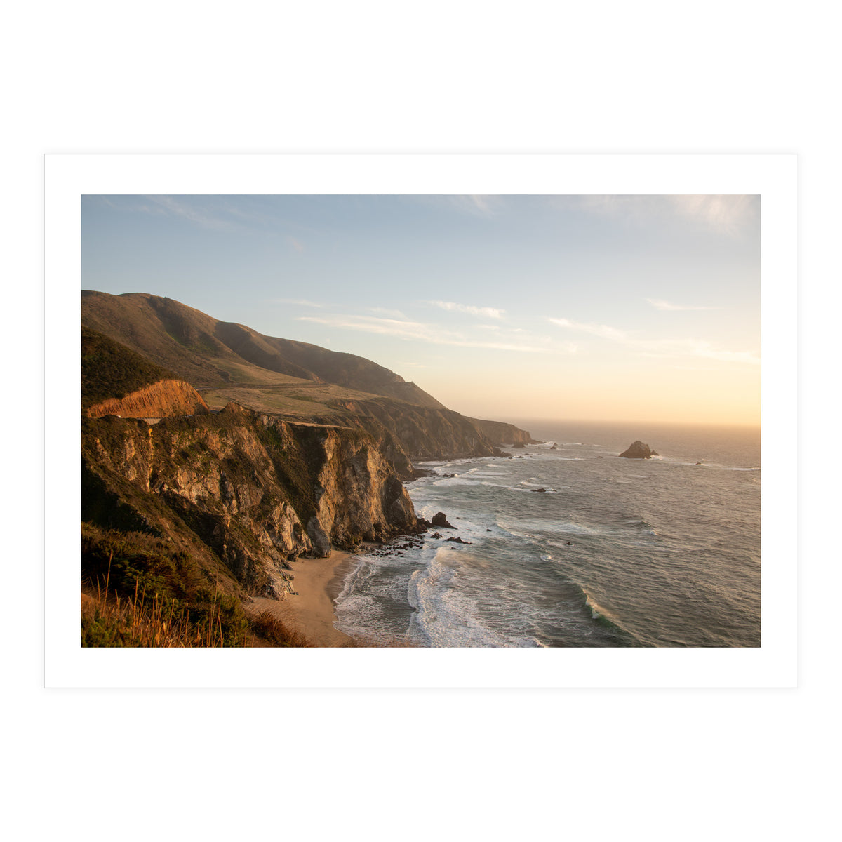 Big Sur Coastline Sunset (Print Only)
