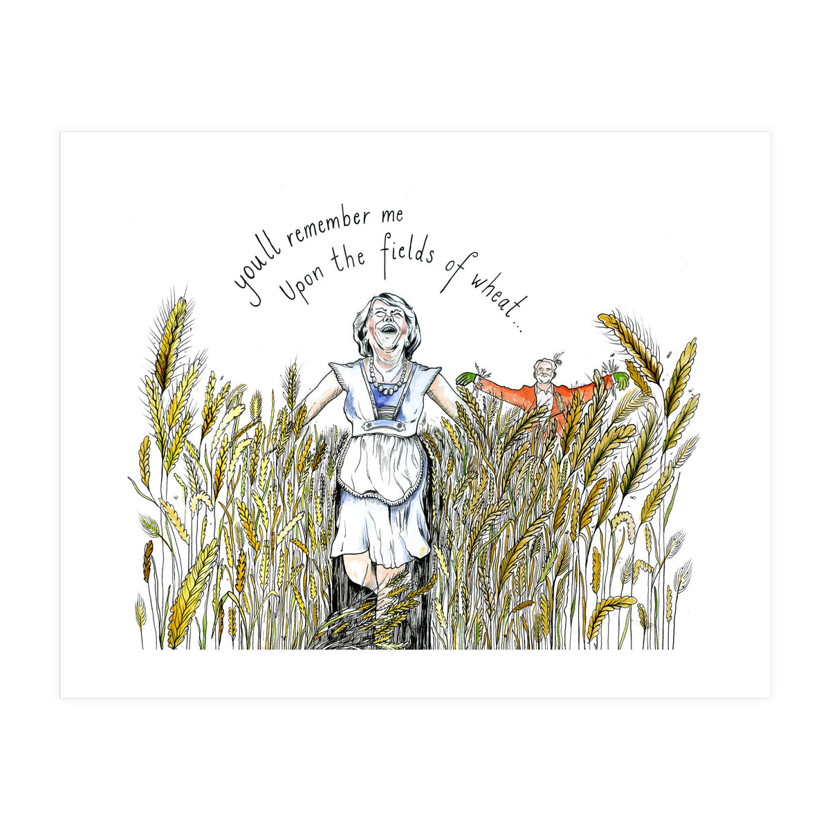 Upon The Fields Of Wheat (Print Only)
