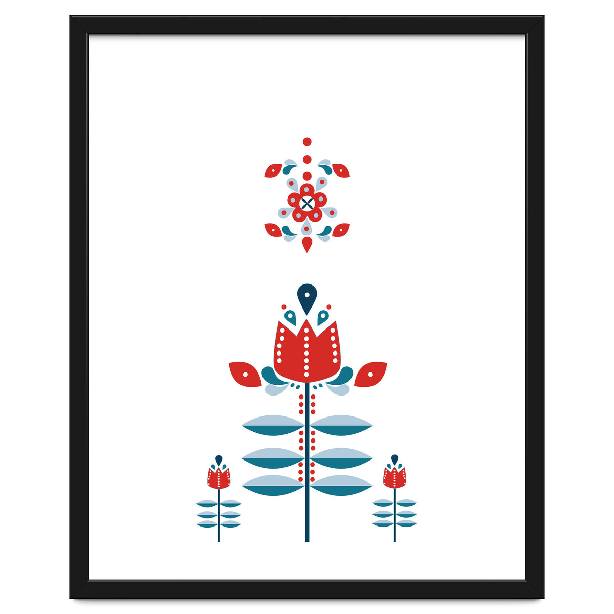 Scandinavian Folk Flowers