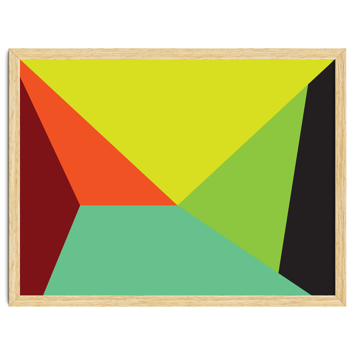 Geometric Shapes No. 31 -  yellow, orange & green
