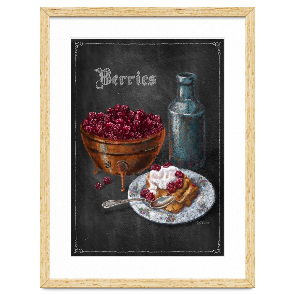 Berries Chalkboard Art