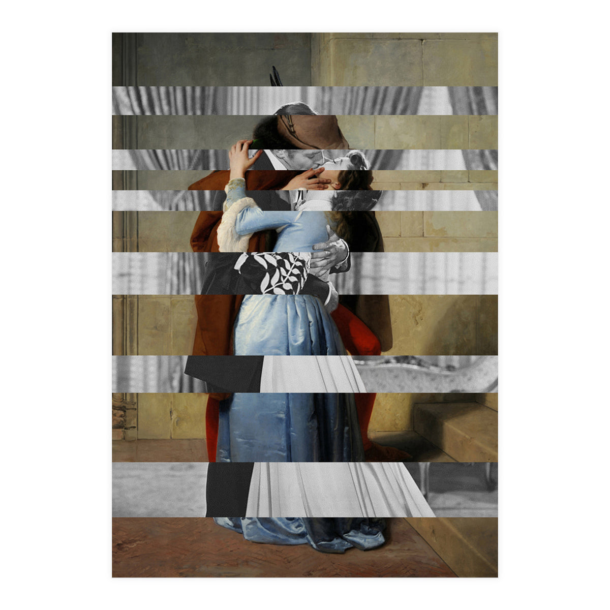 Hayez's "The Kiss" & Clark Gable and Vivien Leigh (Print Only)
