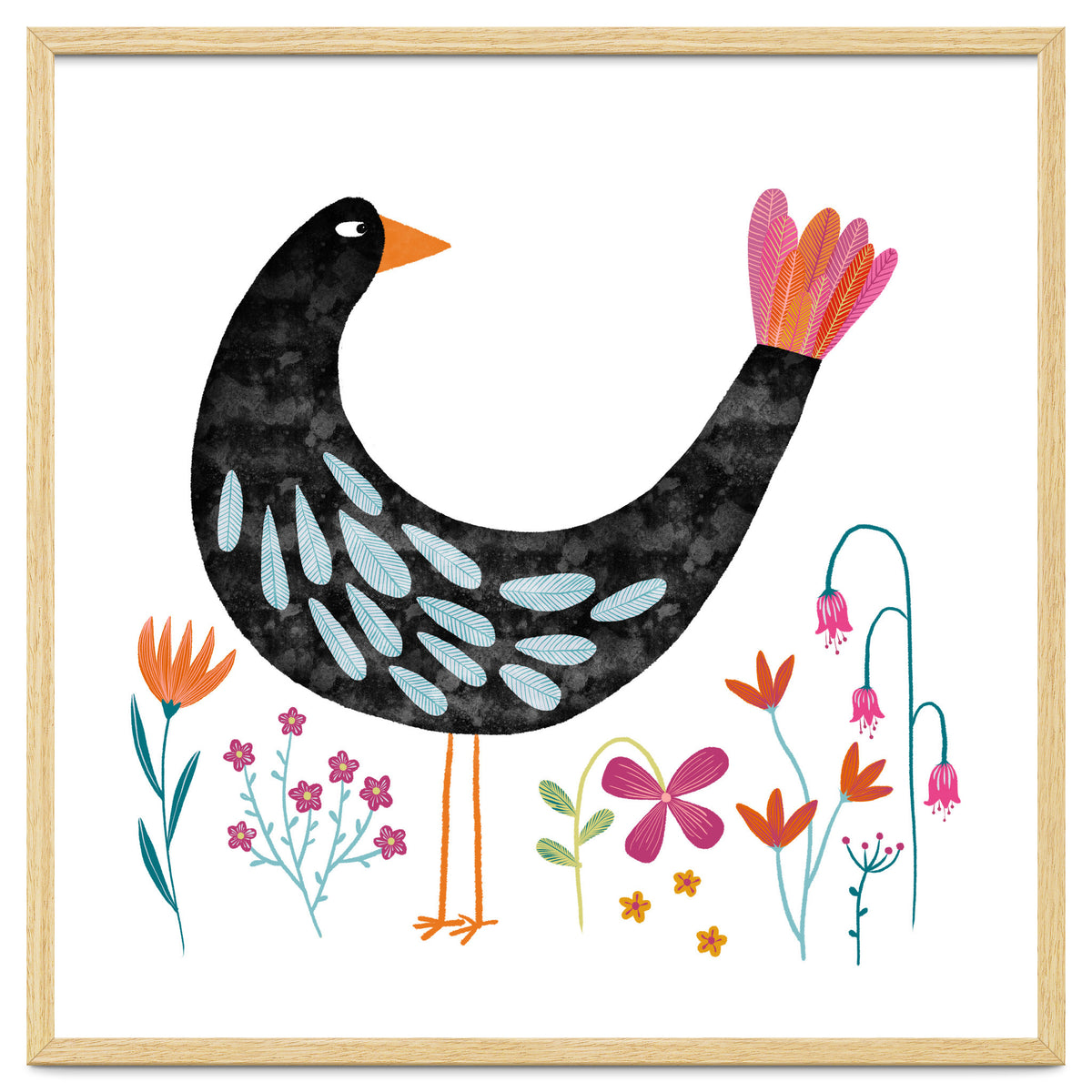 Bird with a Fancy Tail