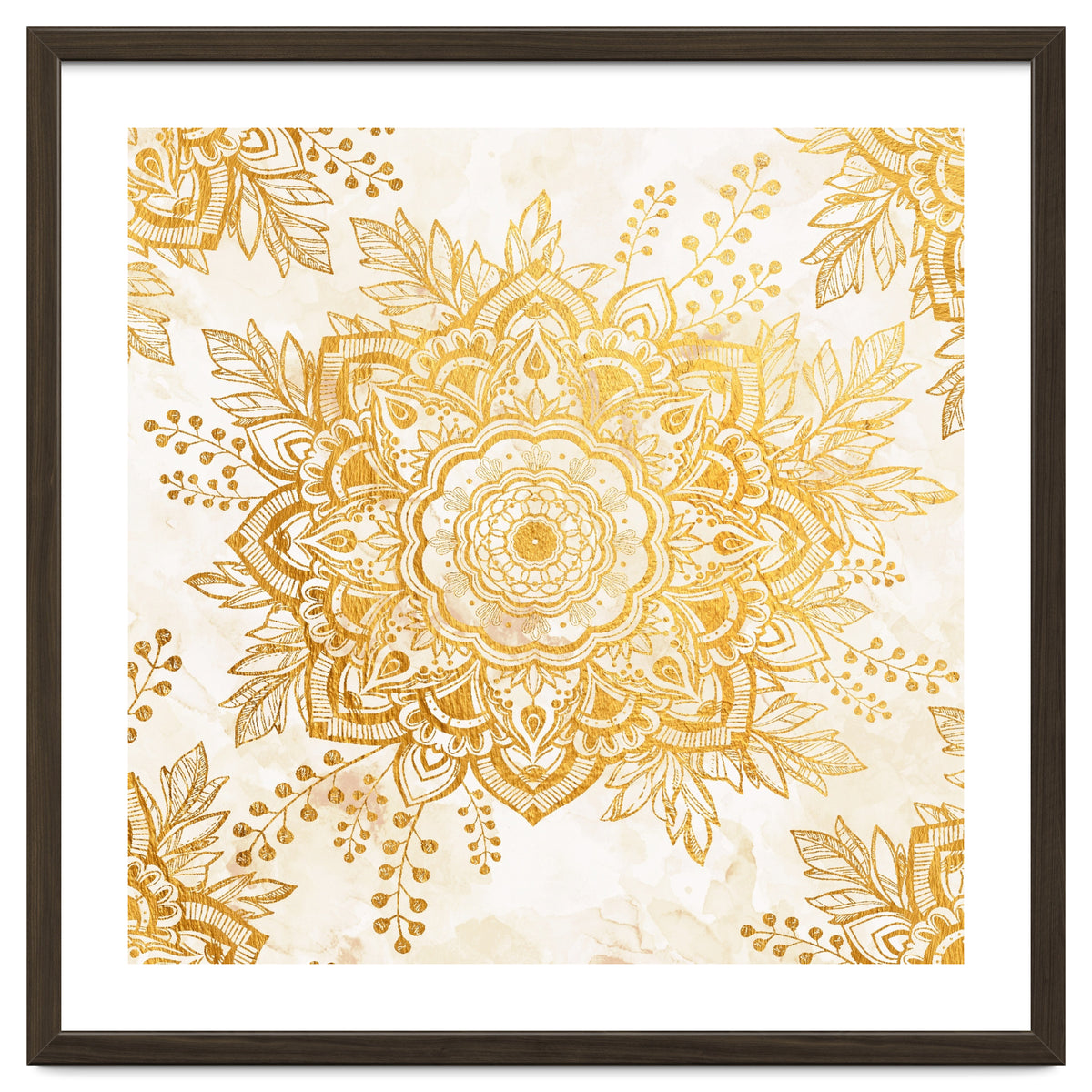Queen Starring of Mandala-Gold Sunflower I