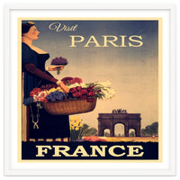 Paris France Travel Poster