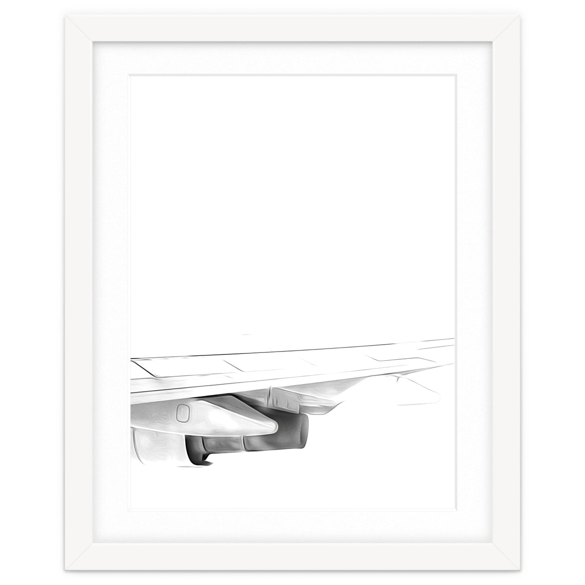 Black and White Airplane