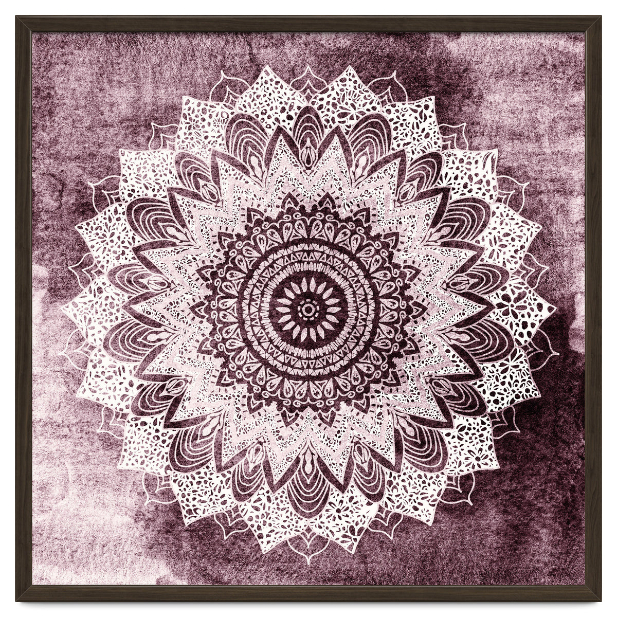 Bohochic Mandala In Burgundi