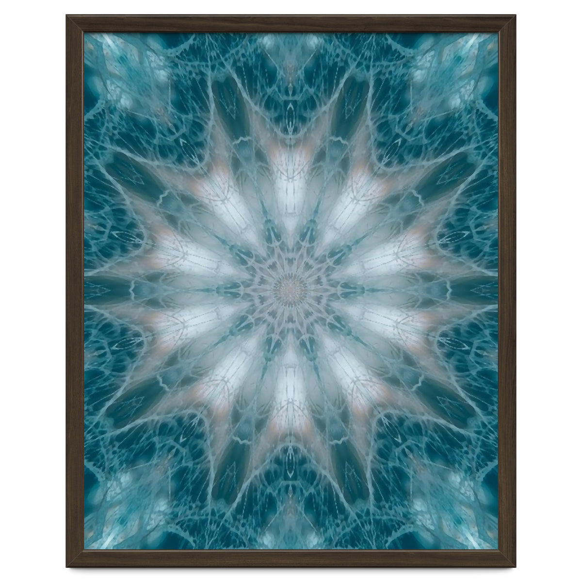 Mandala - Green, White, Rose