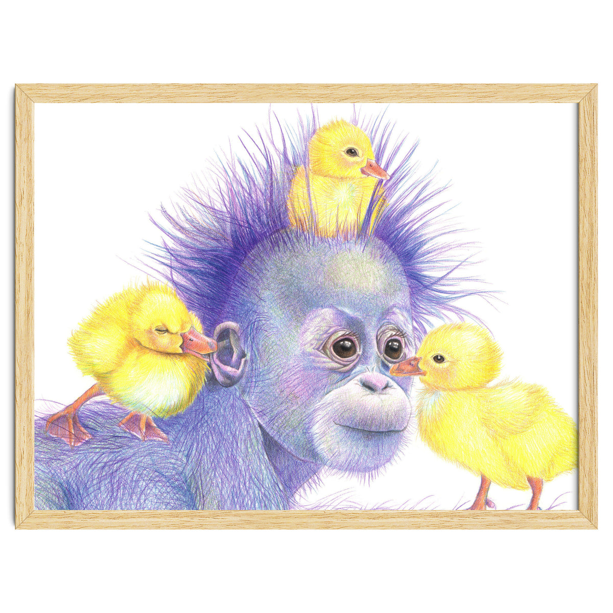 Purple Orangutan and Ducks