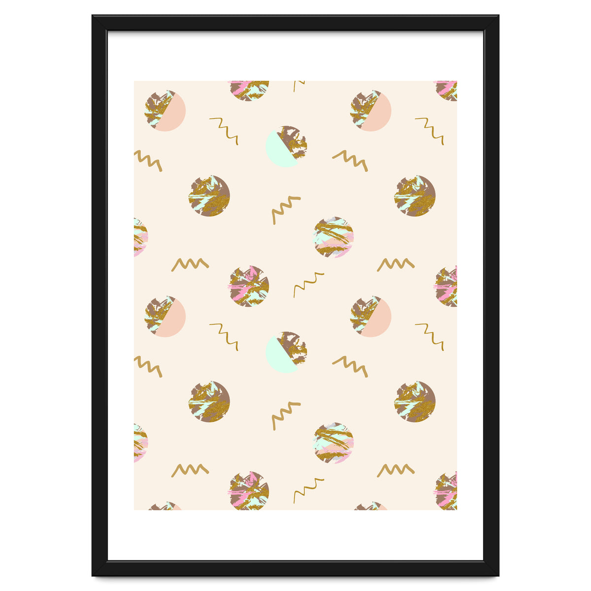 Abstract geometric vector painting