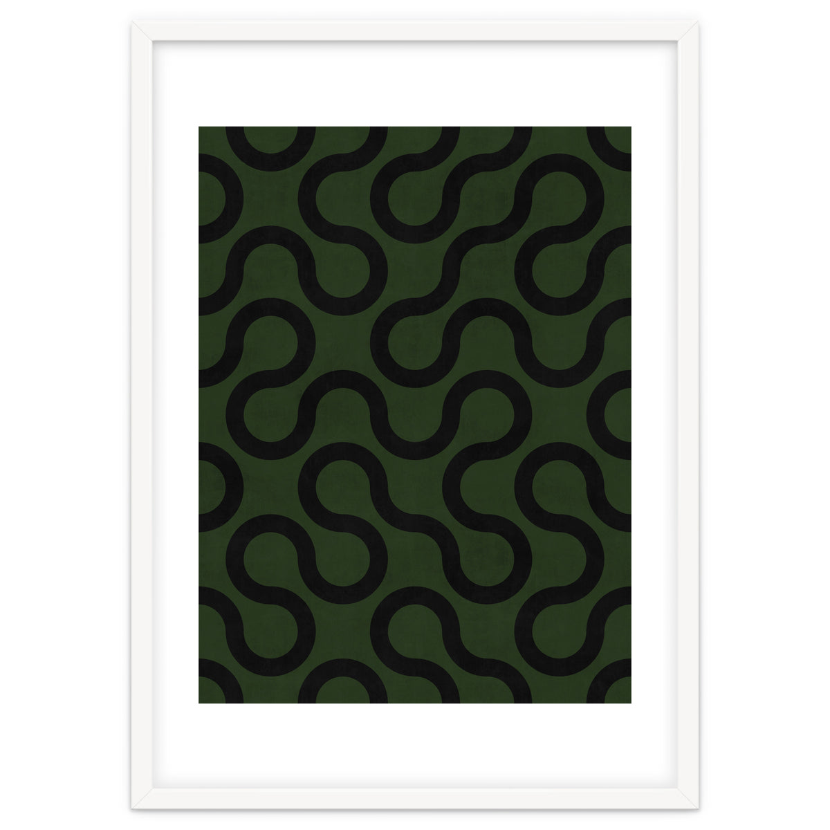 My Favorite Geometric Patterns No.33 - Deep Green