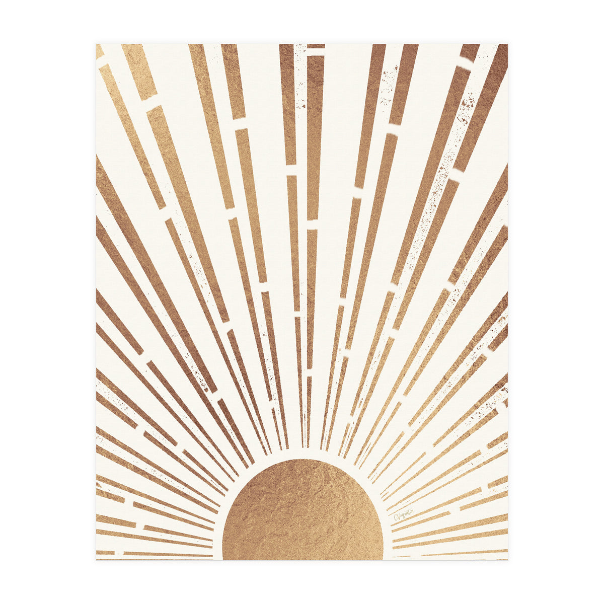 Sun Shines Inside You Gold (Print Only)