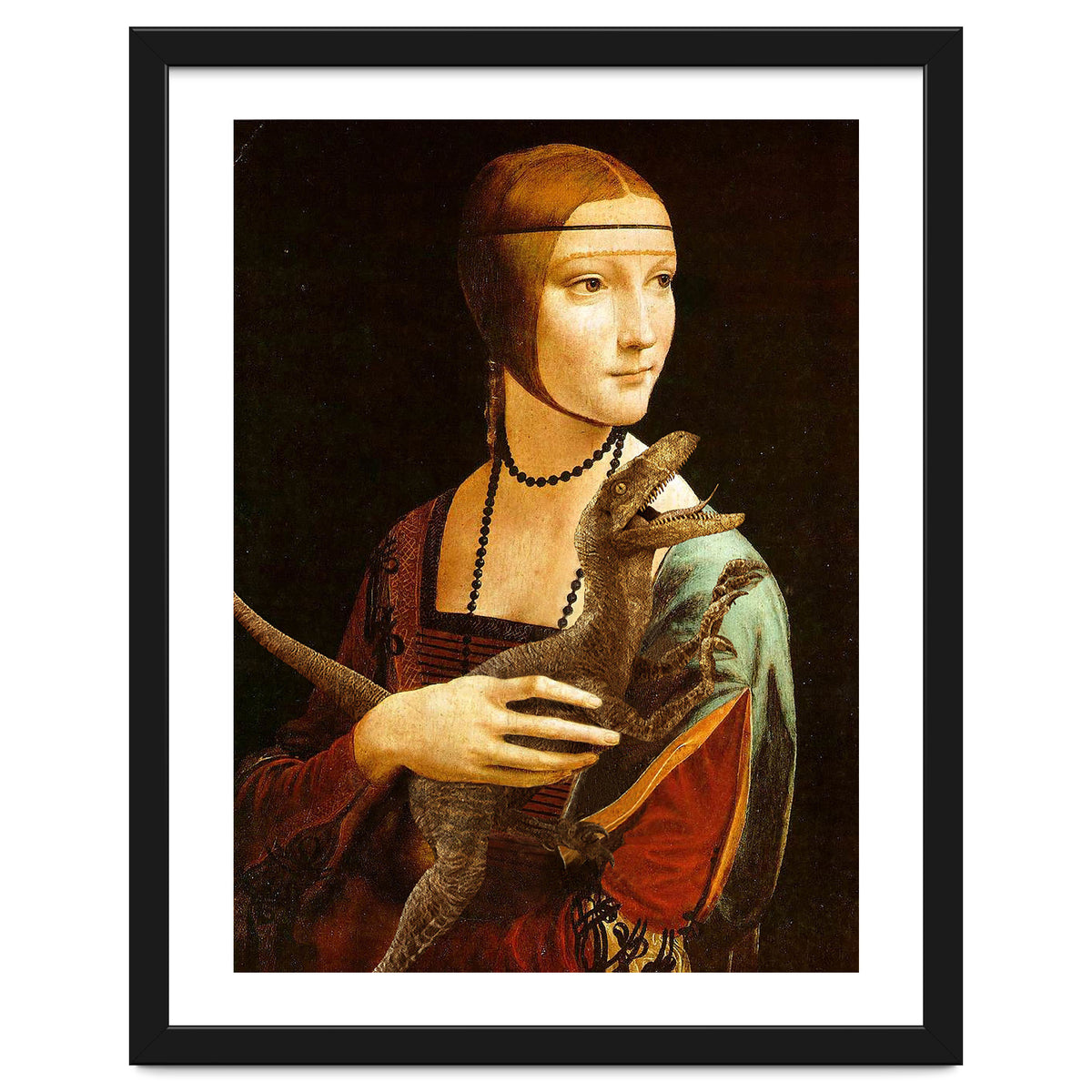 Lady With A Velociraptor