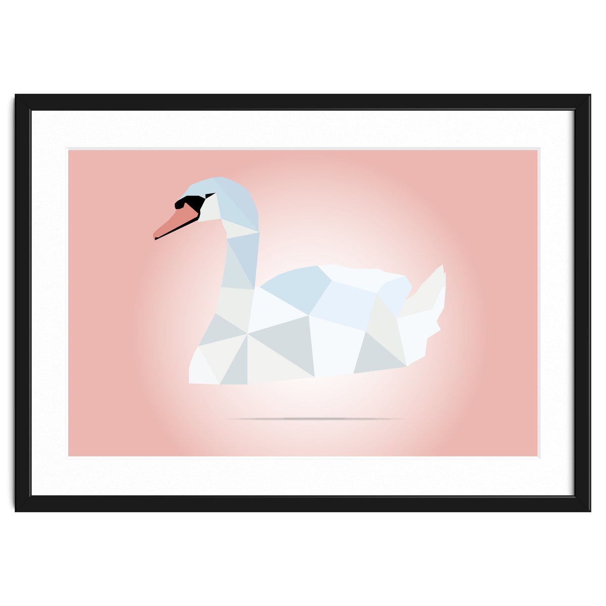 Swan Low Poly Art