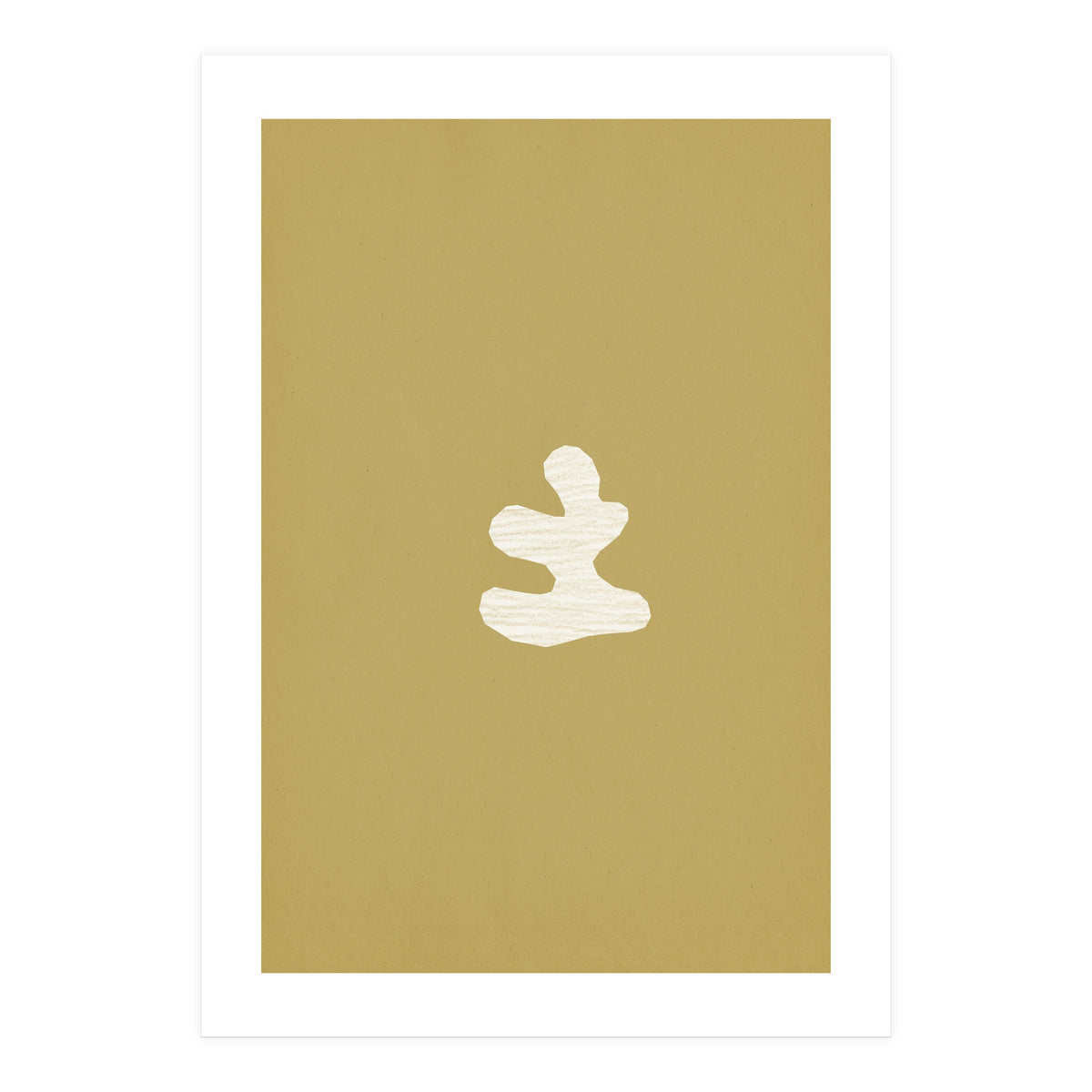 Olive green cut-out shapes (Print Only)