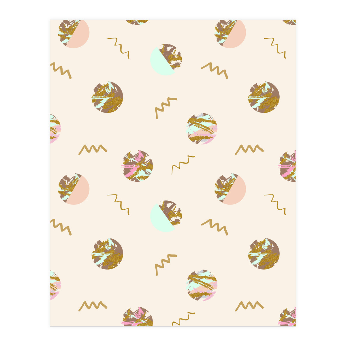 Abstract geometric vector painting (Print Only)