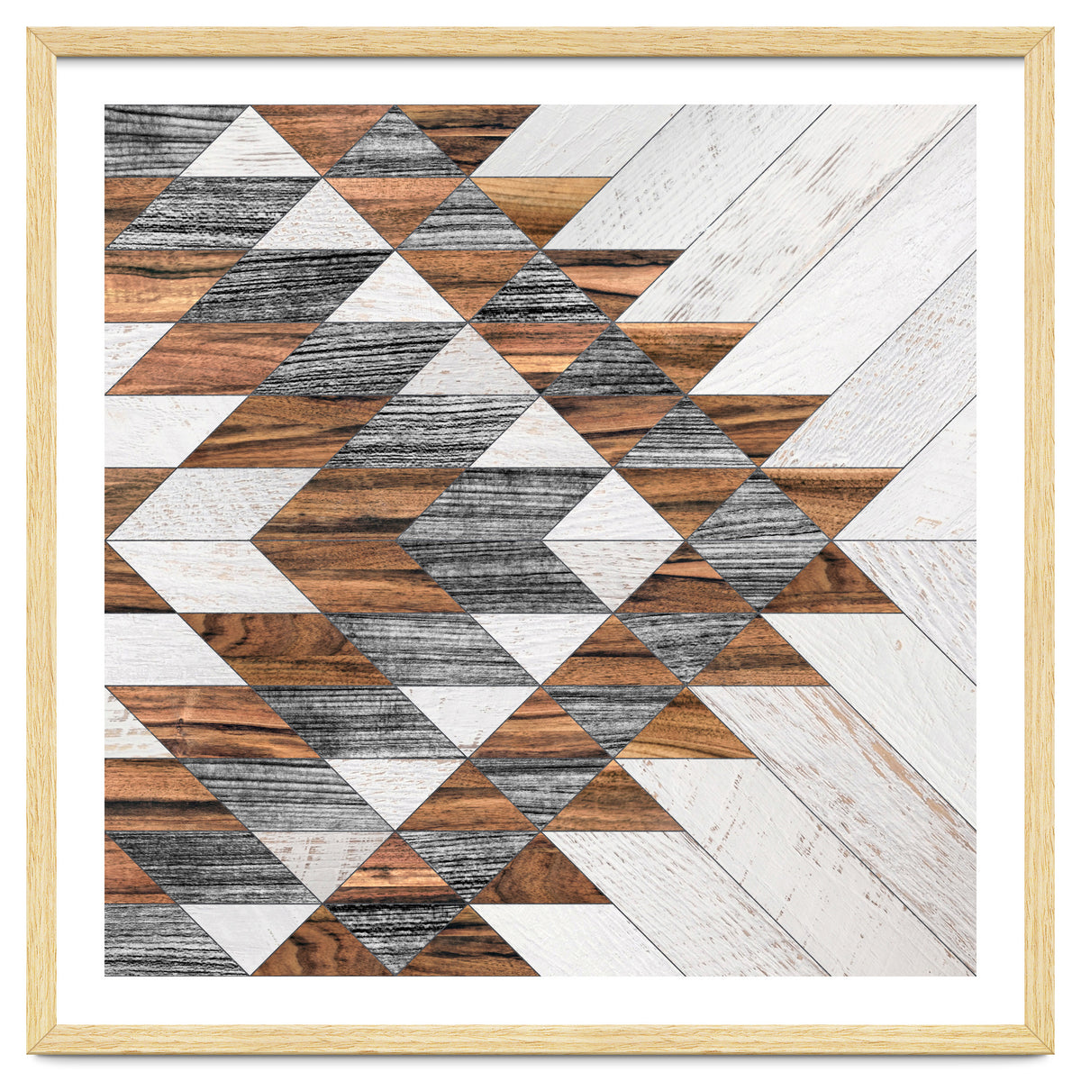 Urban Tribal Pattern No.12 - Aztec - Wood