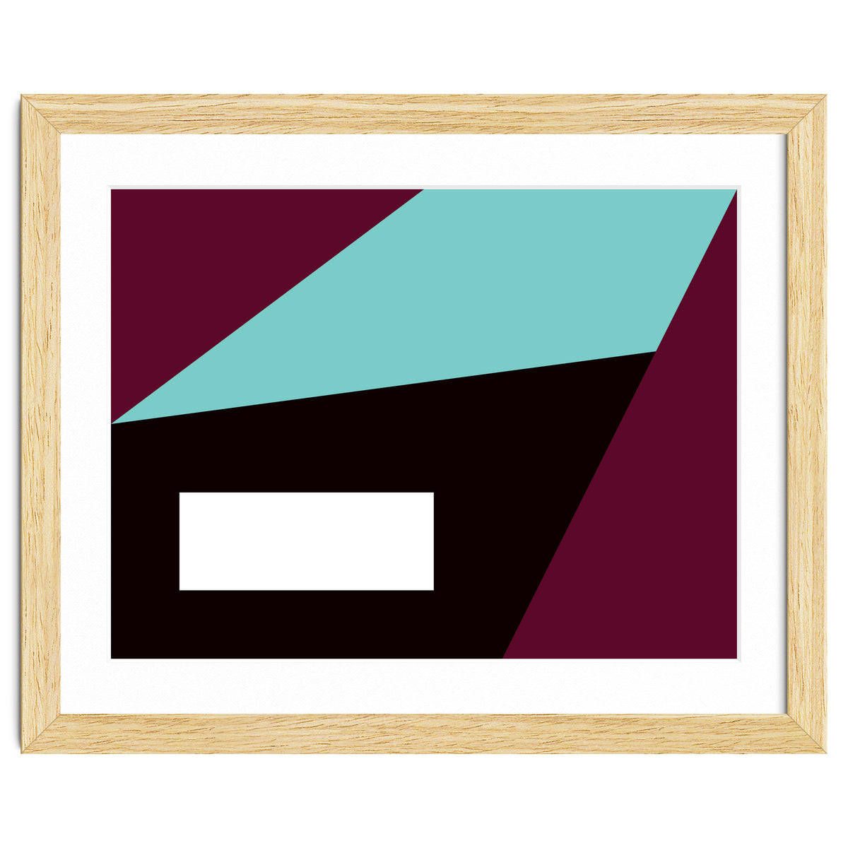 Geometric Shapes No. 84 - purple & turquoise