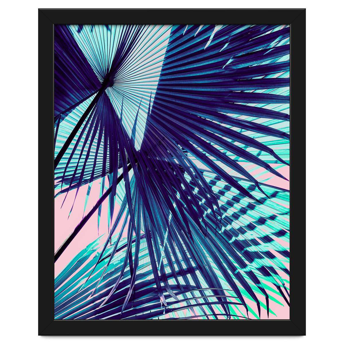 Palm leaf on the beach