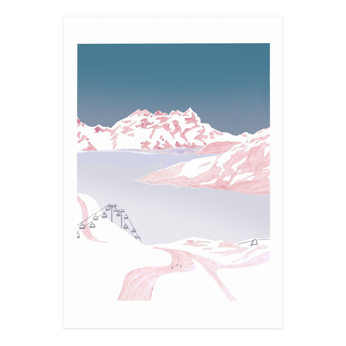 Mountain Love Slopes (Print Only)