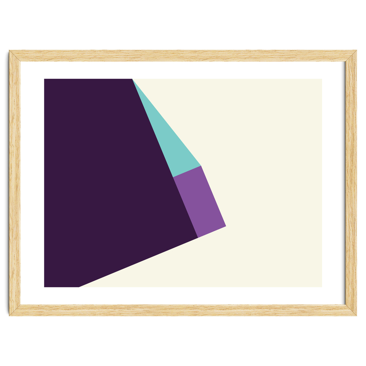 Geometric Shapes No. 42 -  lilac, blue & purple