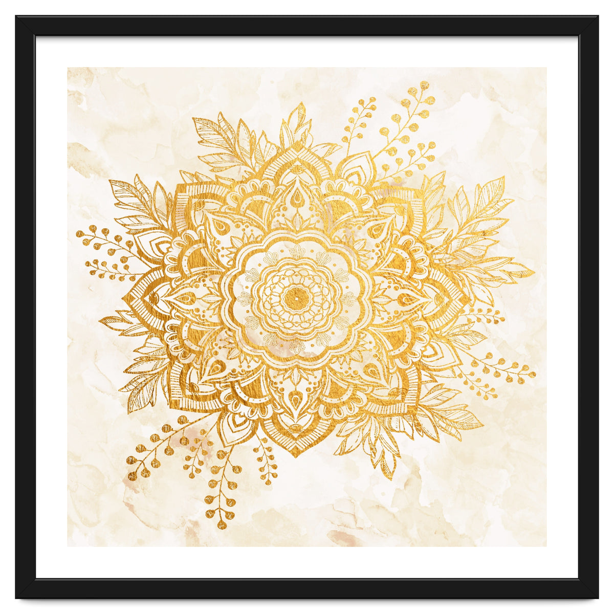 Queen Starring of Mandala-Gold Sunflower II