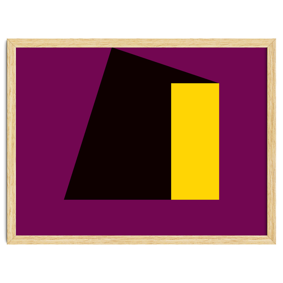 Geometric Shapes No. 55 - purple & yellow