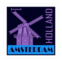 Travel Amsterdam Holland  (Print Only)
