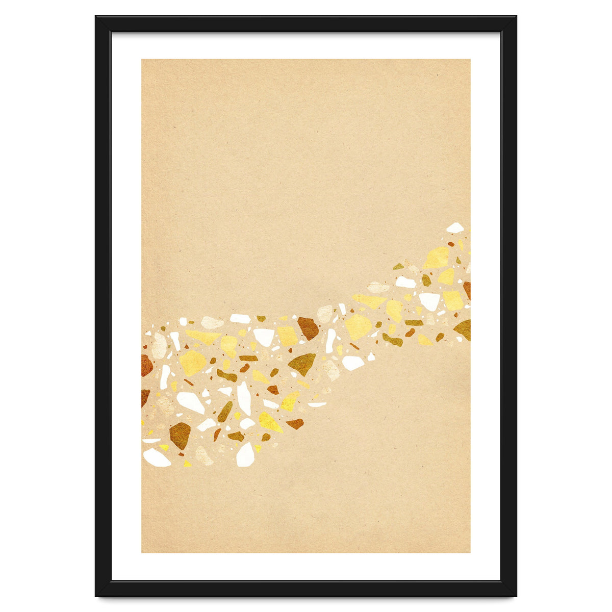 Abstract terrazzo pattern