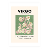 Virgo Birth Flower Chrysanthemum (Print Only) thumbnail