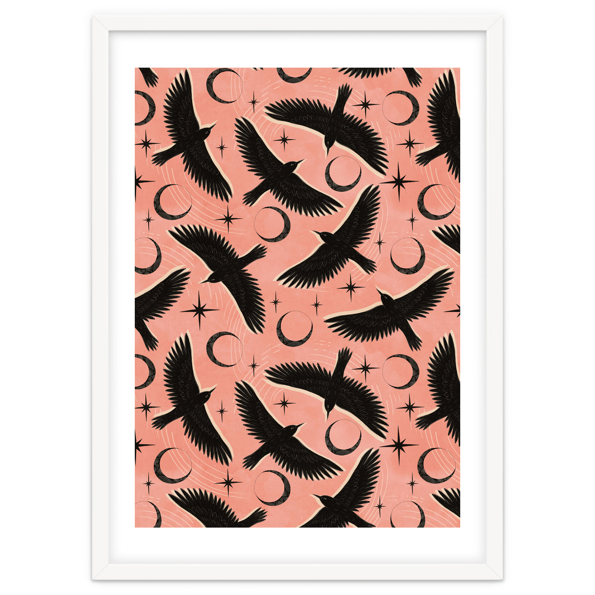 Black Birds With Moons